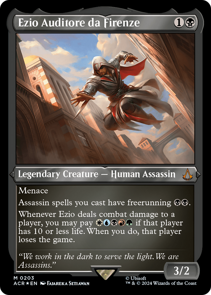 Ezio Auditore da Firenze (Foil Etched) [Assassin's Creed] - PokeCharles PokeStore
