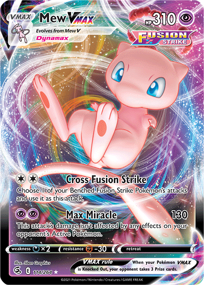 Mew VMAX (114/264) [Sword & Shield: Fusion Strike] - PokeCharles PokeStore