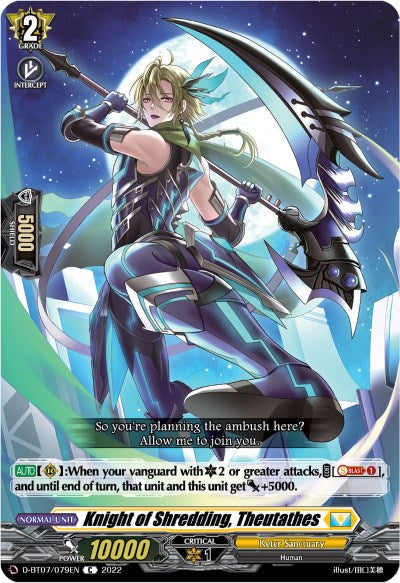 Knight of Shredding, Theutathes (D-BT07/079EN) [Raging Flames Against Emerald Storm] - PokeCharles PokeStore