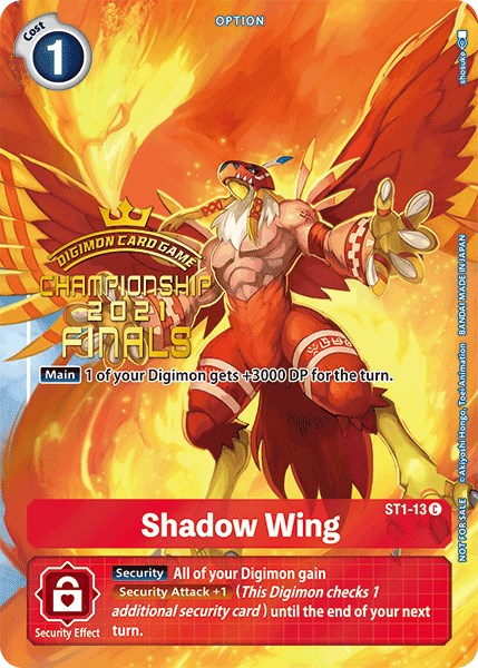 Shadow Wing [ST1-13] (2021 Championship Finals Tamer's Evolution Pack) [Starter Deck: Gaia Red Promos] - PokeCharles PokeStore
