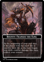 Bounty: Frankie the Fang // Bounty Rules Double-Sided Token [Outlaws of Thunder Junction Commander Tokens] - PokeCharles PokeStore