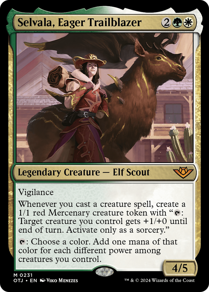 Selvala, Eager Trailblazer [Outlaws of Thunder Junction] - PokeCharles PokeStore