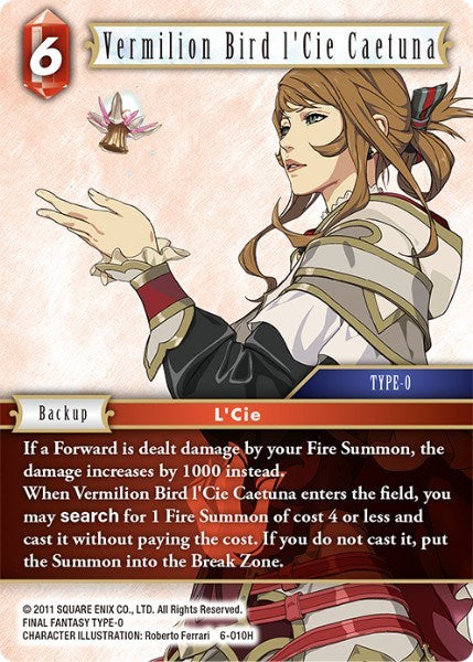 Vermilion Bird l'Cie Caetuna [Opus VI] - PokeCharles PokeStore