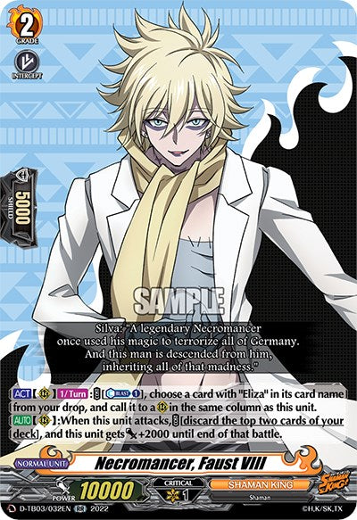 Necromancer, Faust VIII (D-TB03/032EN) [Shaman King] - PokeCharles PokeStore