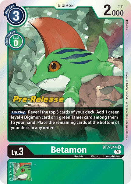 Betamon [BT7-044] [Next Adventure Pre-Release Cards] - PokeCharles PokeStore