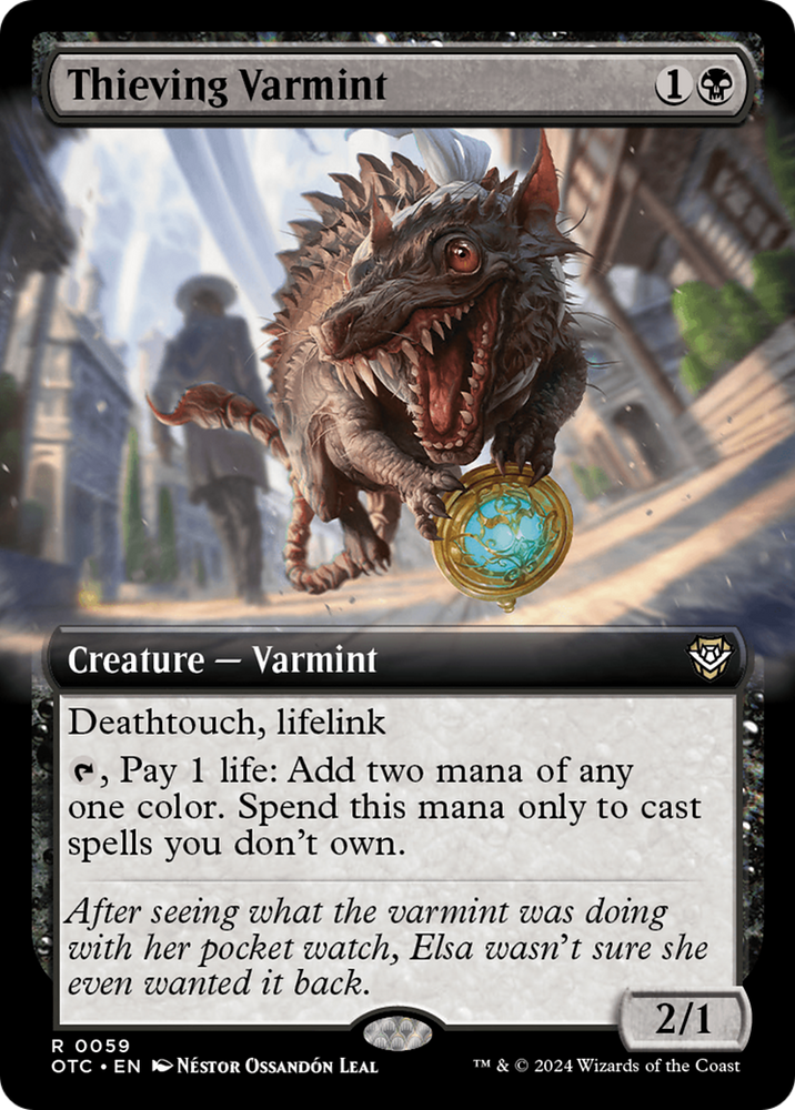 Thieving Varmint (Extended Art) [Outlaws of Thunder Junction Commander] - PokeCharles PokeStore