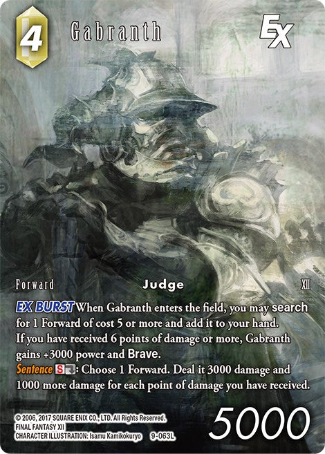 Gabranth EX (Full Art) [Opus IX] - PokeCharles PokeStore