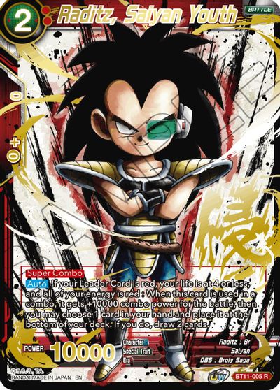 Raditz, Saiyan Youth (Alternate Art) (BT11-005) [Special Anniversary Set 2021] - PokeCharles PokeStore