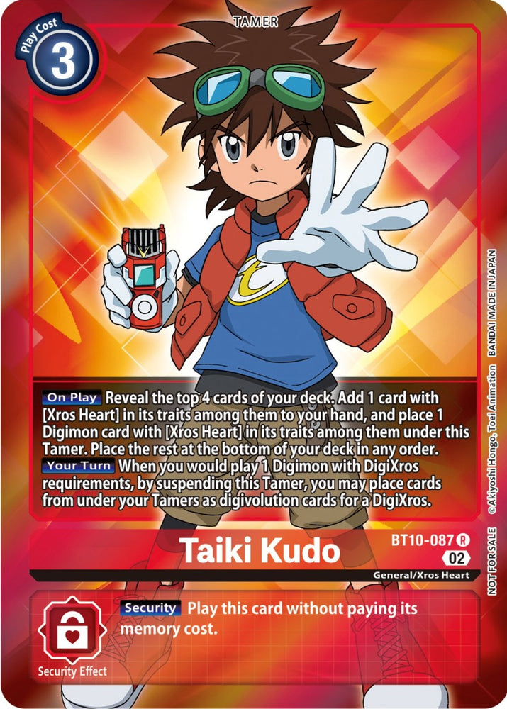 Taiki Kudo [BT10-087] (Box Topper) [Xros Encounter] - PokeCharles PokeStore