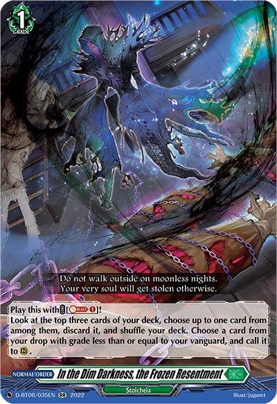 In the Dim Darkness, the Frozen Resentment (D-BT06/035EN) [Blazing Dragon Reborn] - PokeCharles PokeStore