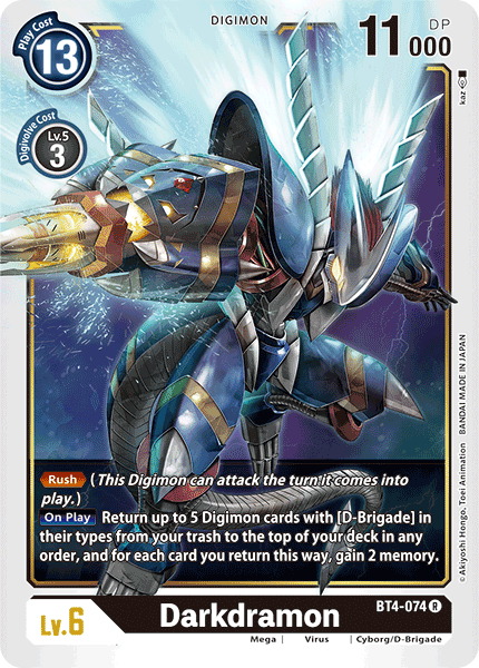 Darkdramon [BT4-074] [Great Legend] - PokeCharles PokeStore