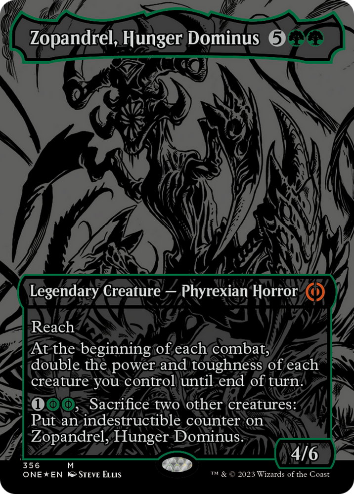 Zopandrel, Hunger Dominus (Oil Slick Raised Foil) [Phyrexia: All Will Be One] - PokeCharles PokeStore