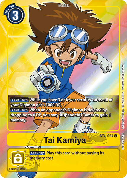 Tai Kamiya [BT4-094] (Buy-A-Box Promo) [Great Legend Promos] - PokeCharles PokeStore