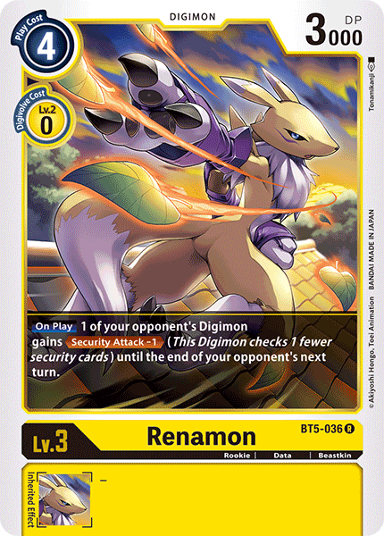 Renamon [BT5-036] [Battle of Omni] - PokeCharles PokeStore