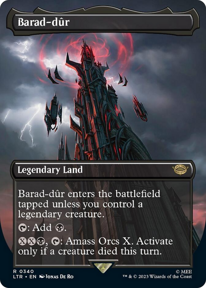 Barad-dur (Borderless Alternate Art) (340) [The Lord of the Rings: Tales of Middle-Earth] - PokeCharles PokeStore