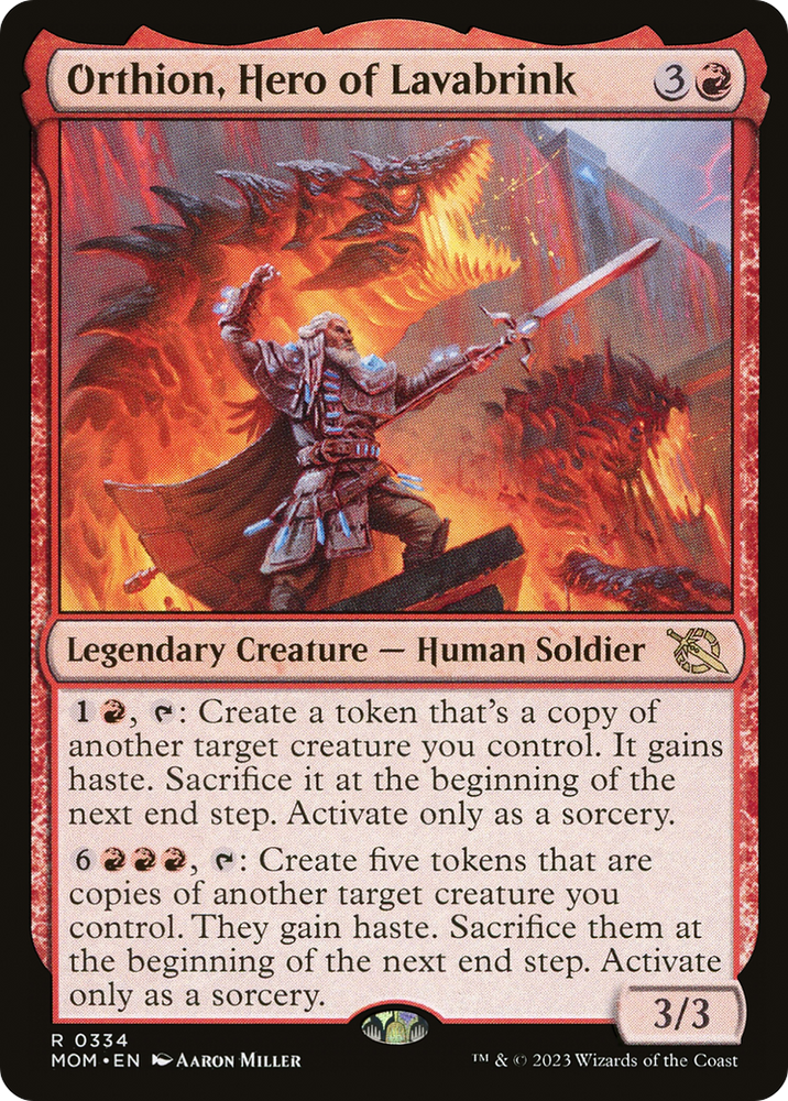 Orthion, Hero of Lavabrink [March of the Machine] - PokeCharles PokeStore