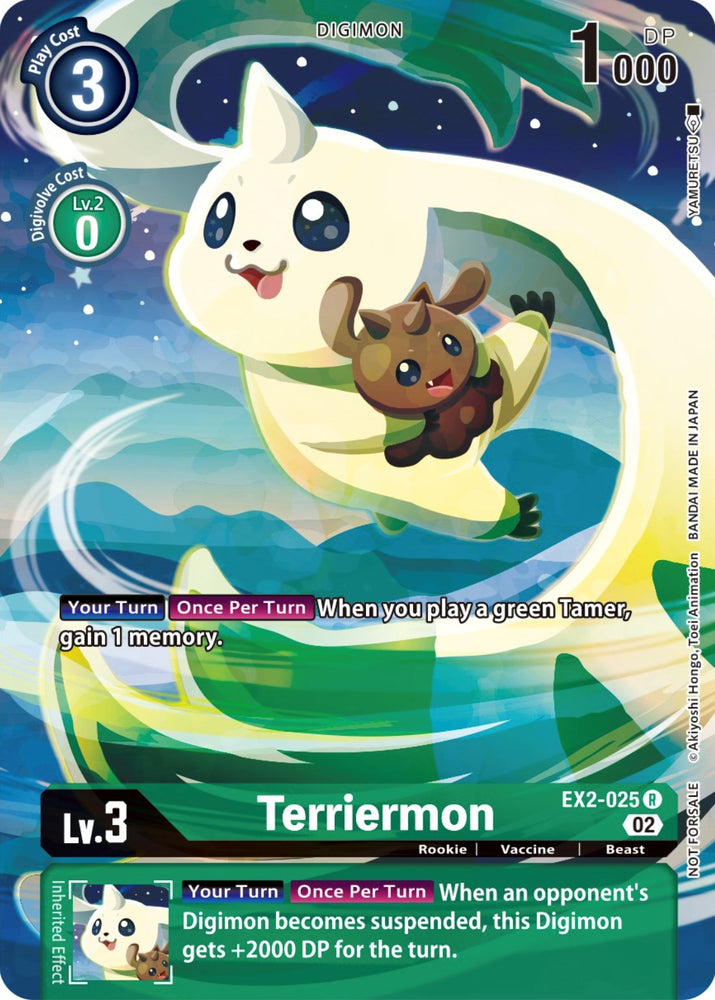 Terriermon [EX2-025] (Digimon Illustration Competition Promotion Pack) [Digital Hazard Promos] - PokeCharles PokeStore