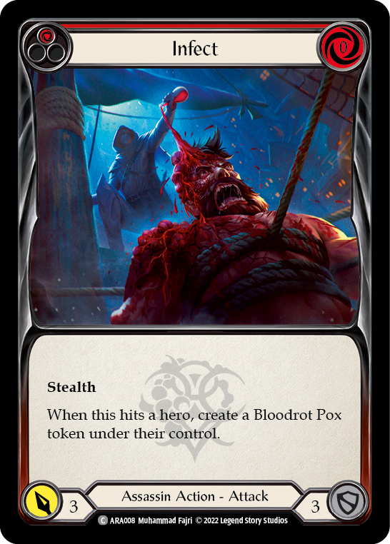 Infect (Red) [ARA008] (Outsiders Arakni Blitz Deck) - PokeCharles PokeStore