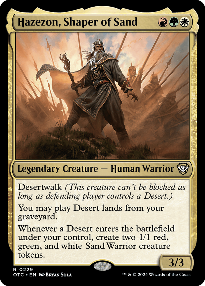 Hazezon, Shaper of Sand [Outlaws of Thunder Junction Commander] - PokeCharles PokeStore