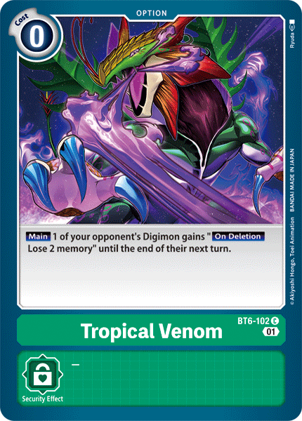 Tropical Venom [BT6-102] [Double Diamond] - PokeCharles PokeStore