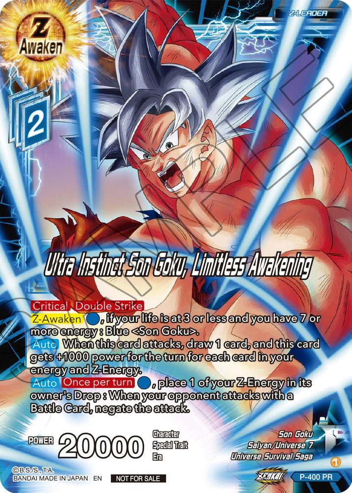 Ultra Instinct Son Goku, Limitless Awakening (P-400) [Promotion Cards] - PokeCharles PokeStore