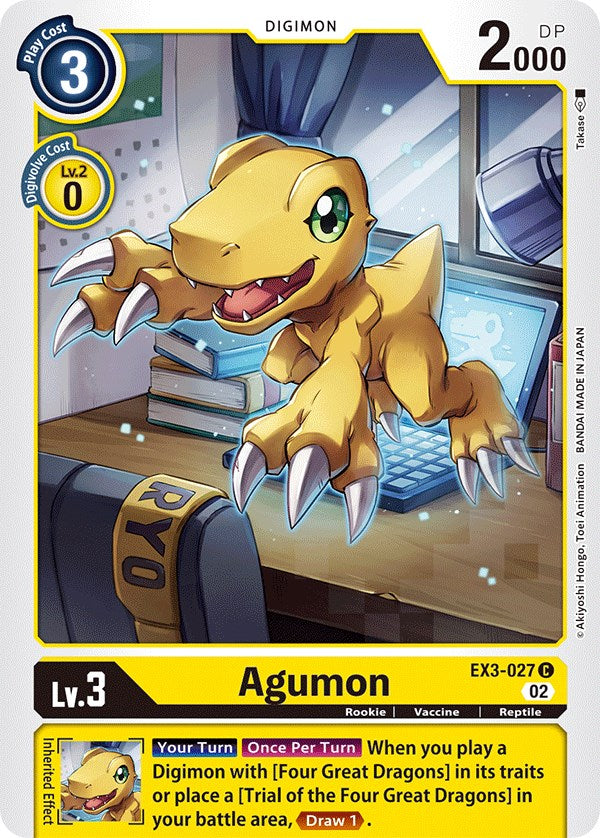 Agumon [EX3-027] [Draconic Roar] - PokeCharles PokeStore