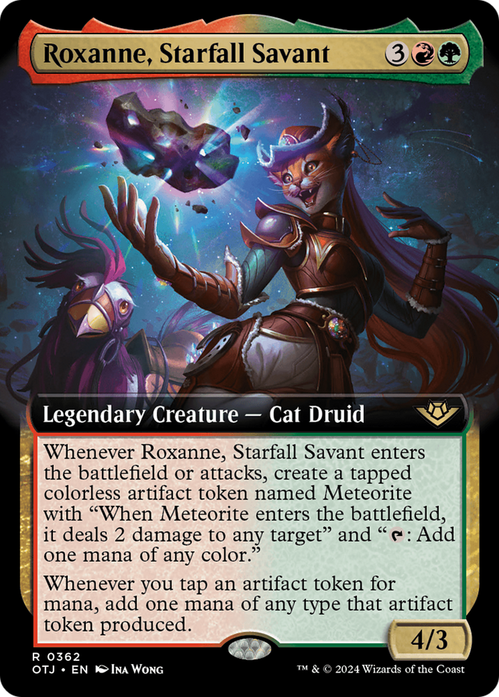 Roxanne, Starfall Savant (Extended Art) [Outlaws of Thunder Junction] - PokeCharles PokeStore