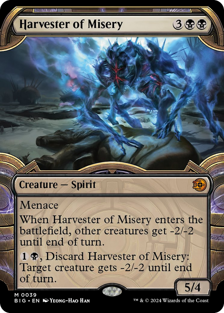 Harvester of Misery (Showcase) [Outlaws of Thunder Junction: The Big Score] - PokeCharles PokeStore