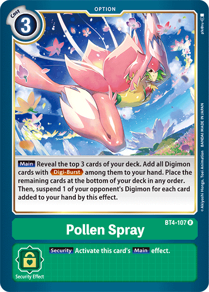 Pollen Spray [BT4-107] [Great Legend] - PokeCharles PokeStore