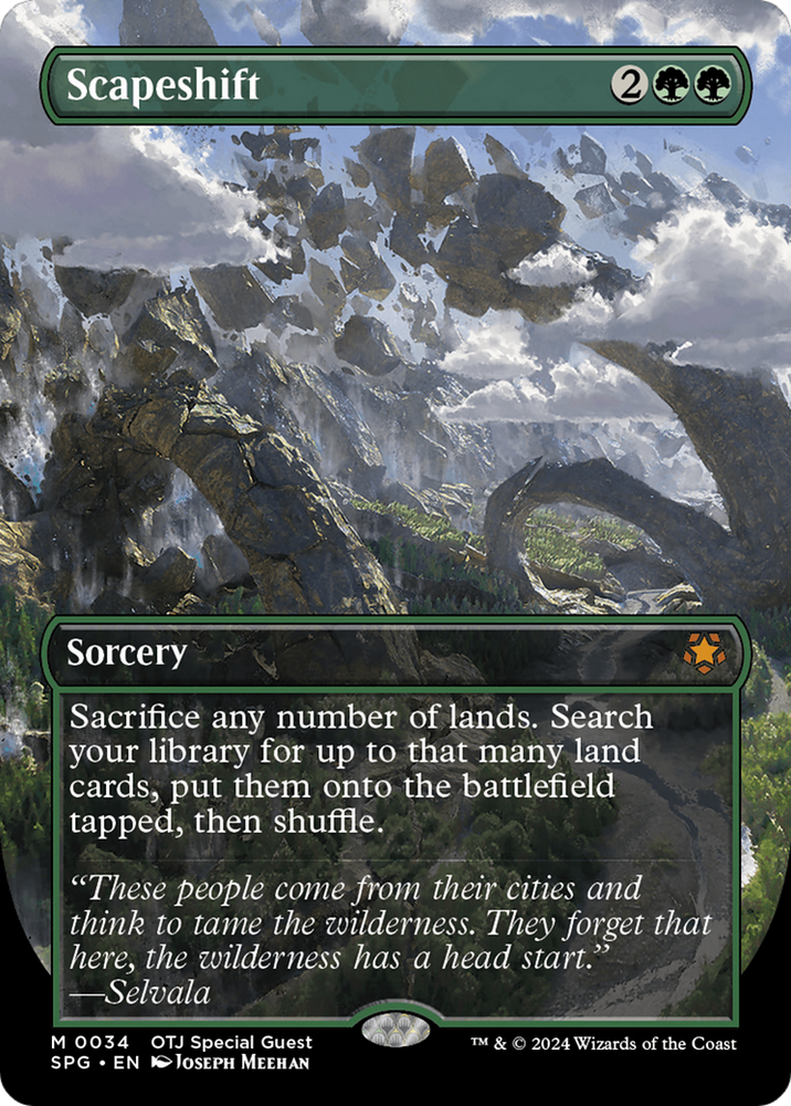 Scapeshift (Borderless) [Outlaws of Thunder Junction Special Guests] - PokeCharles PokeStore