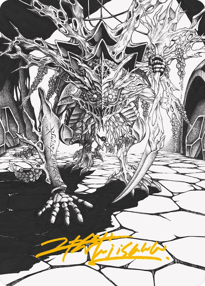 Thrun, Breaker of Silence Art Card (Gold-Stamped Signature) [Phyrexia: All Will Be One Art Series] - PokeCharles PokeStore