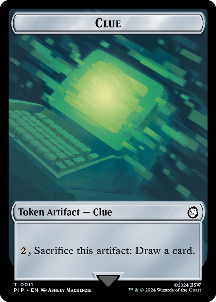 Food (0013) // Clue Double-Sided Token [Fallout Tokens] - PokeCharles PokeStore