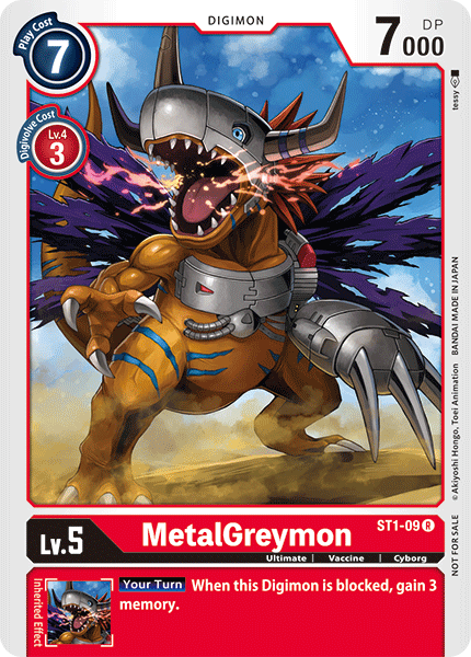 MetalGreymon [ST1-09] (Tamer Battle Pack) [Starter Deck: Gaia Red Promos] - PokeCharles PokeStore