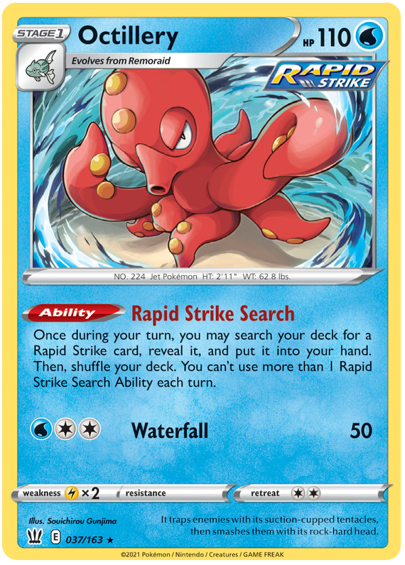 Octillery (037/163) [Sword & Shield: Battle Styles] - PokeCharles PokeStore