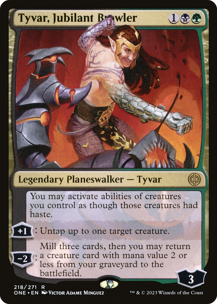 Tyvar, Jubilant Brawler [Phyrexia: All Will Be One] - PokeCharles PokeStore