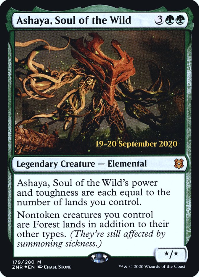 Ashaya, Soul of the Wild [Zendikar Rising Prerelease Promos] - PokeCharles PokeStore