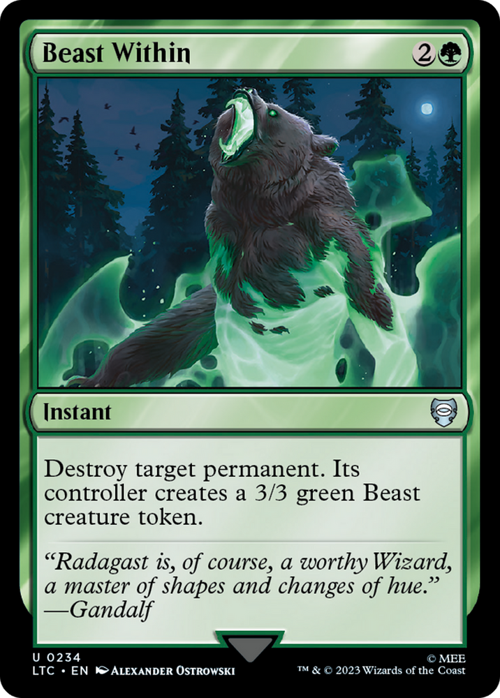 Beast Within [The Lord of the Rings: Tales of Middle-Earth Commander] - PokeCharles PokeStore