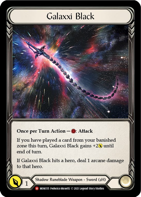 Galaxxi Black (Alternate Art) [MON155] (Monarch)  Cold Foil - PokeCharles PokeStore