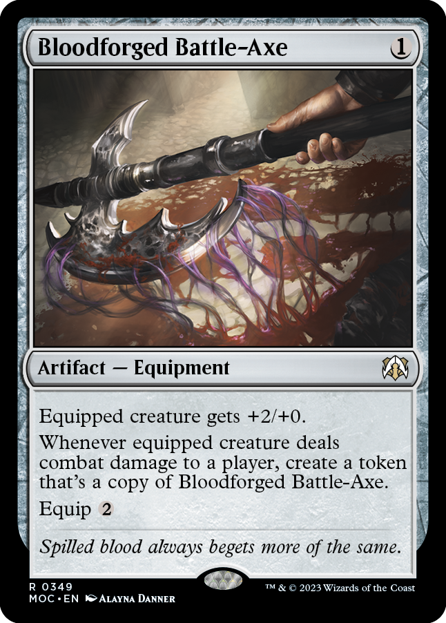 Bloodforged Battle-Axe [March of the Machine Commander] - PokeCharles PokeStore