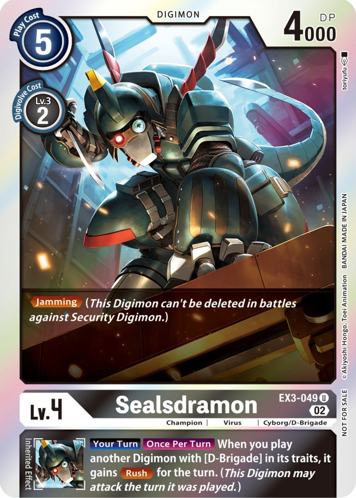 Sealsdramon [EX3-049] (Alternate Art) [Draconic Roar] - PokeCharles PokeStore