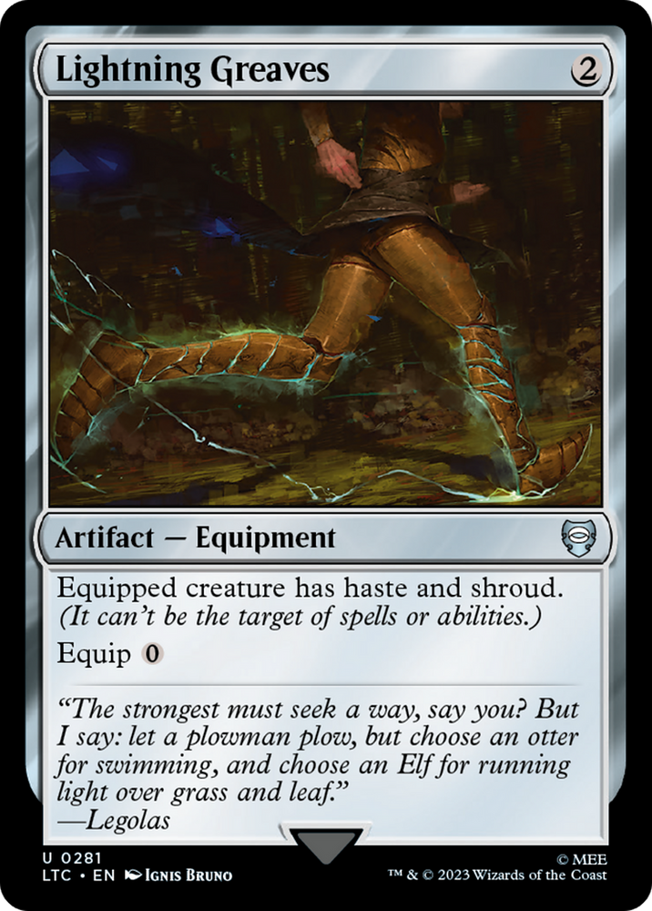 Lightning Greaves [The Lord of the Rings: Tales of Middle-Earth Commander] - PokeCharles PokeStore