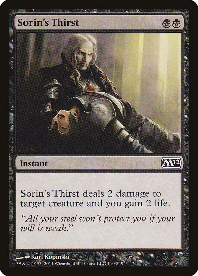 Sorin's Thirst [Magic 2012] - PokeCharles PokeStore