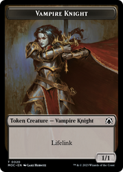 Vampire Knight // Soldier Double-Sided Token [March of the Machine Commander Tokens] - PokeCharles PokeStore