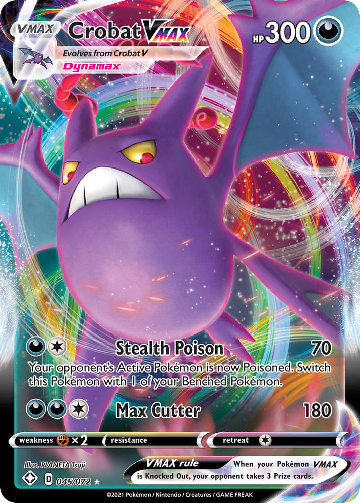 Crobat VMAX (045/072) [Sword & Shield: Shining Fates] - PokeCharles PokeStore