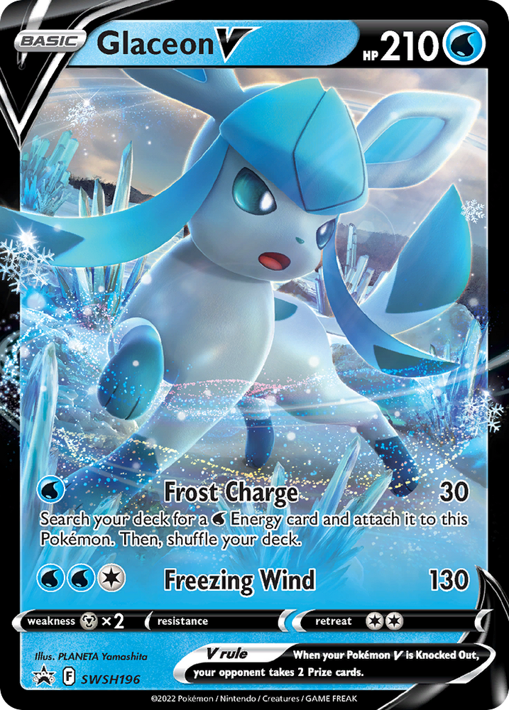 Glaceon V (SWSH196) [Sword & Shield: Black Star Promos] - PokeCharles PokeStore