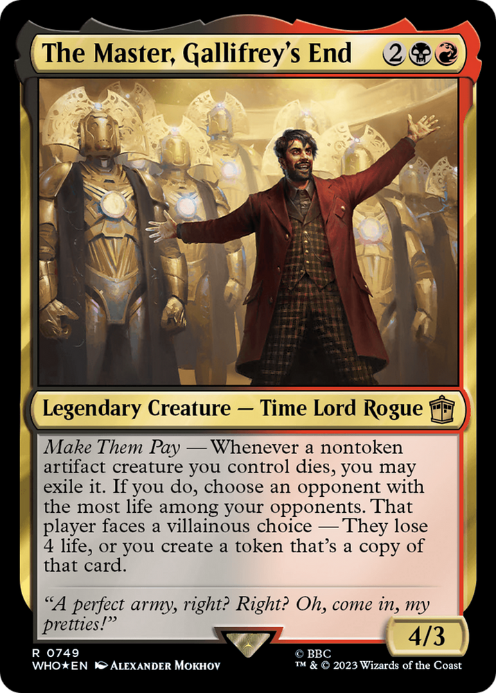 The Master, Gallifrey's End (Surge Foil) [Doctor Who] - PokeCharles PokeStore