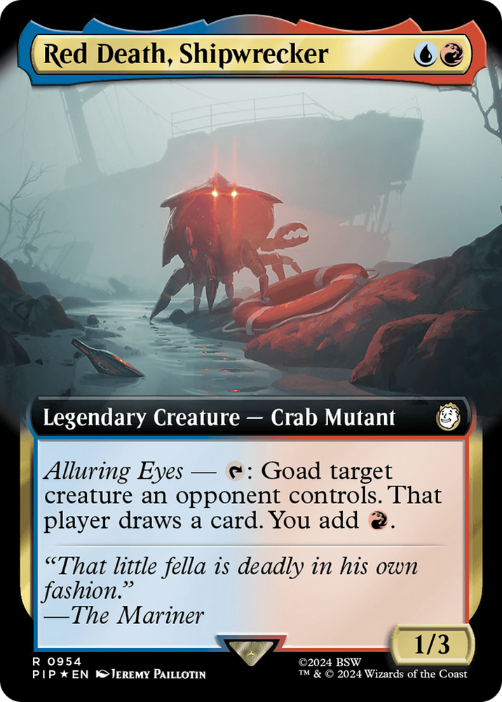 Red Death, Shipwrecker (Extended Art) (Surge Foil) [Fallout] - PokeCharles PokeStore