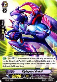 Highspeed, Brakki (BT01/074EN) [Descent of the King of Knights] - PokeCharles PokeStore