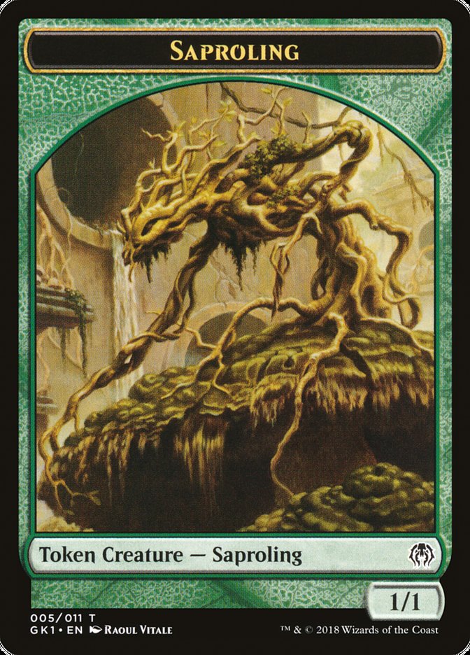 Saproling // Insect Double-Sided Token [Guilds of Ravnica Guild Kit Tokens] - PokeCharles PokeStore