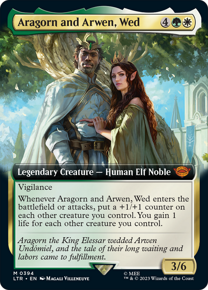 Aragorn and Arwen, Wed (Extended Art) [The Lord of the Rings: Tales of Middle-Earth] - PokeCharles PokeStore